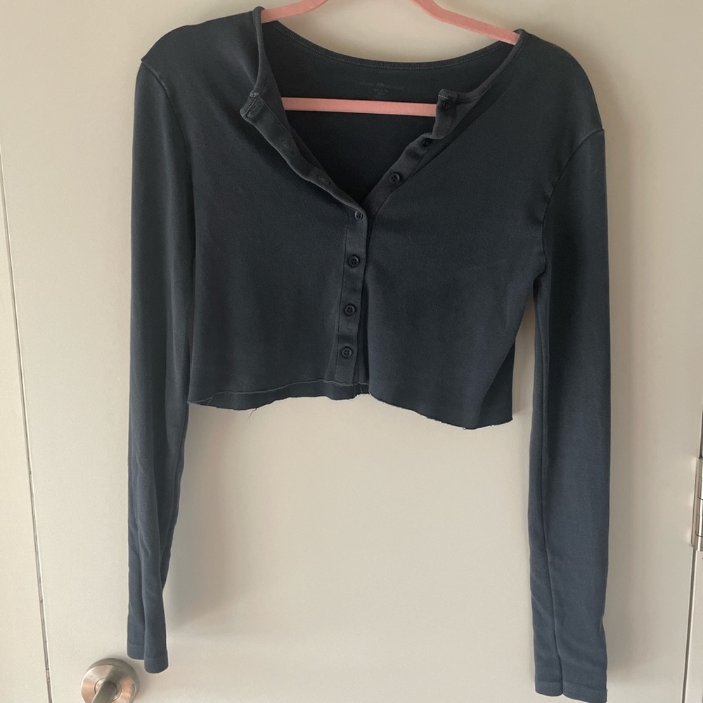 Brandy Melville button up long sleeve top